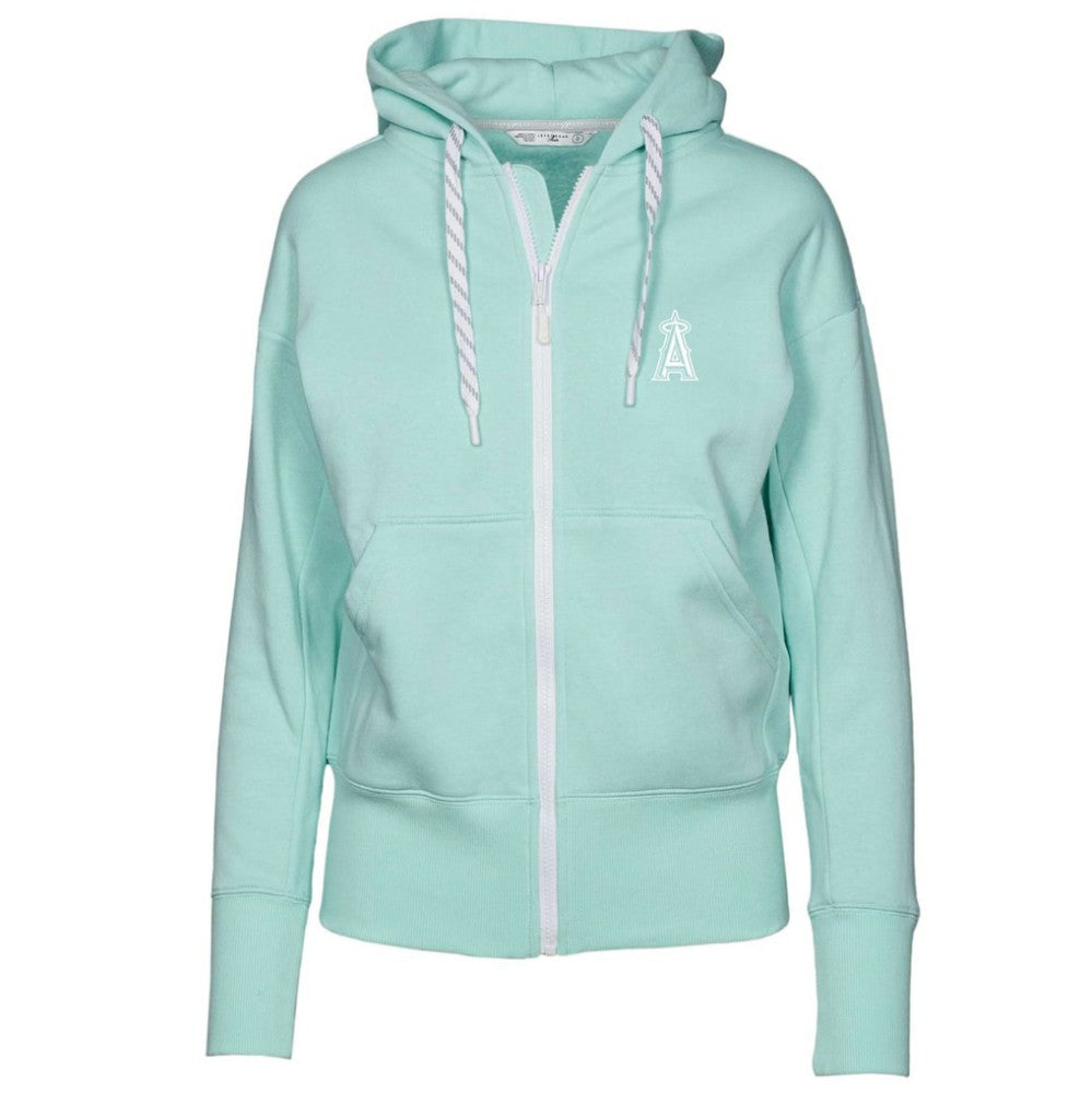 Los Angeles Angels Levelwear Women's  Gardinia Core Full-Zip Hoodie - Mint