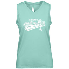 Chicago White Sox Levelwear Women's  Paisley Sweep V-Neck Tank Top - Mint