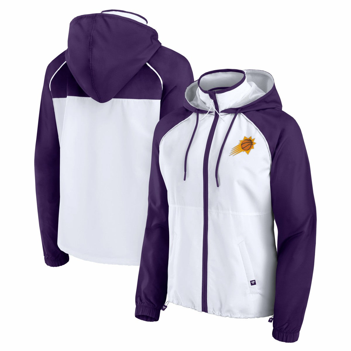Phoenix Suns Women's Anorak Raglan Full-Zip Hoodie Jacket - White/Purple | Fanatics on sale