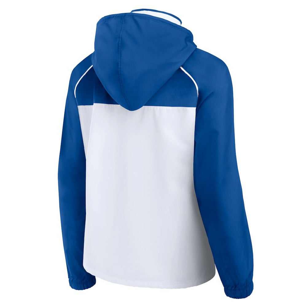 Philadelphia 76ers Women's Anorak Raglan Full-Zip Hoodie Jacket - White/Royal | Fanatics on sale
