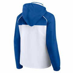 New York Knicks Women's Anorak Raglan Full-Zip Hoodie Jacket - White/Blue | Fanatics on sale
