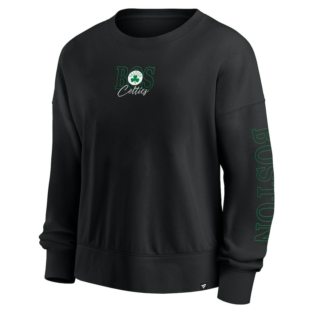 Boston Celtics Women's Oversized Game Day Pullover Sweatshirt - Black | Fanatics discount