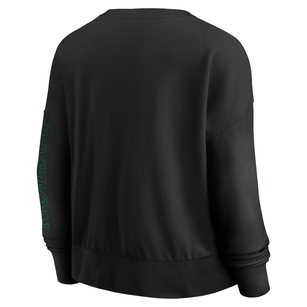 Boston Celtics Women's Oversized Game Day Pullover Sweatshirt - Black | Fanatics discount