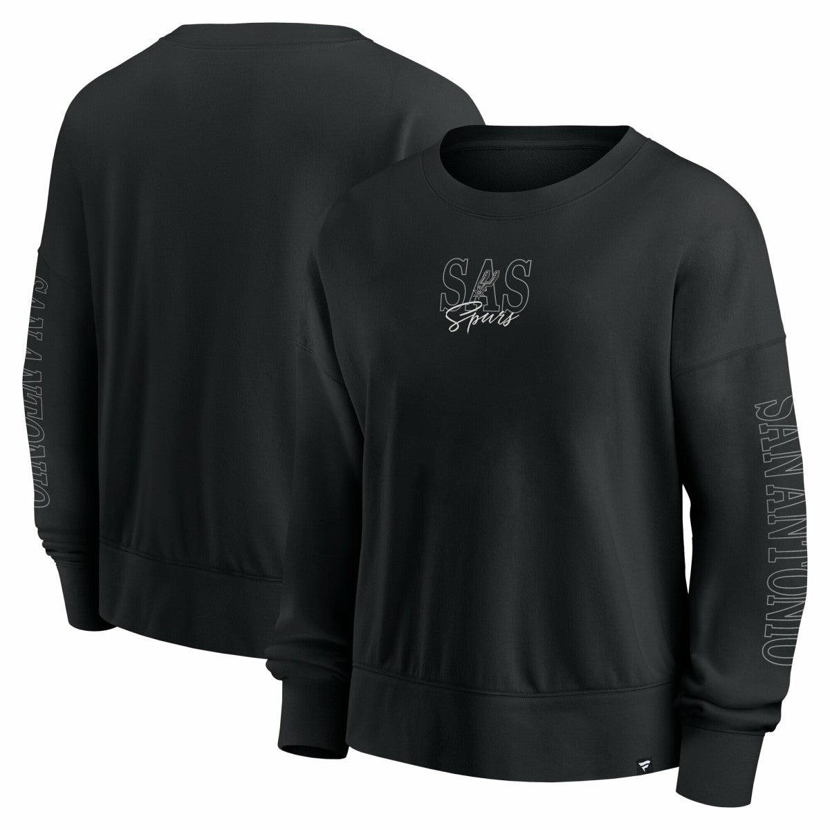 San Antonio Spurs Women's Oversized Game Day Pullover Sweatshirt - Black | Fanatics on sale