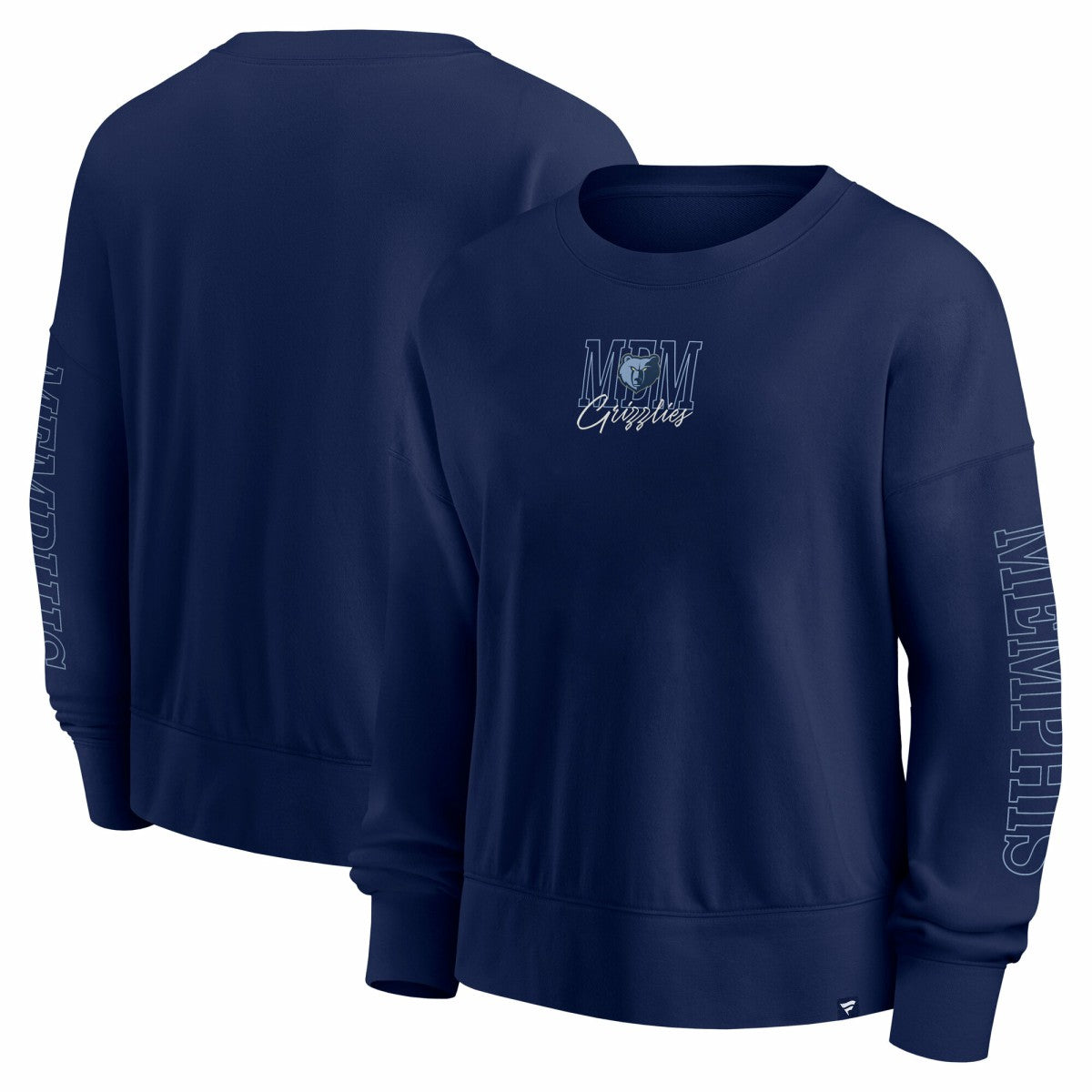 Memphis Grizzlies Women's Oversized Game Day Pullover Sweatshirt - Navy | Fanatics discount