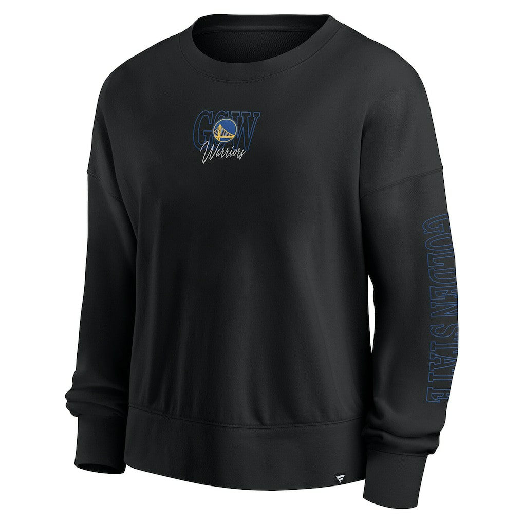 Golden State Warriors Women's Oversized Game Day Pullover Sweatshirt sale - Black | Fanatics outlet