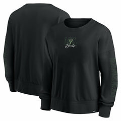 Milwaukee Bucks Women's Oversized Game Day Pullover Sweatshirt - Black | Fanatics outlet