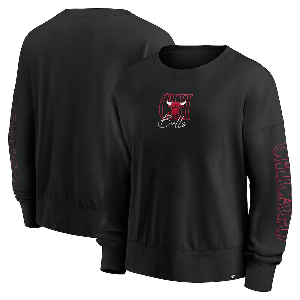 Chicago Bulls Women's Oversized Game Day Pullover Sweatshirt - Black | Fanatics on sale