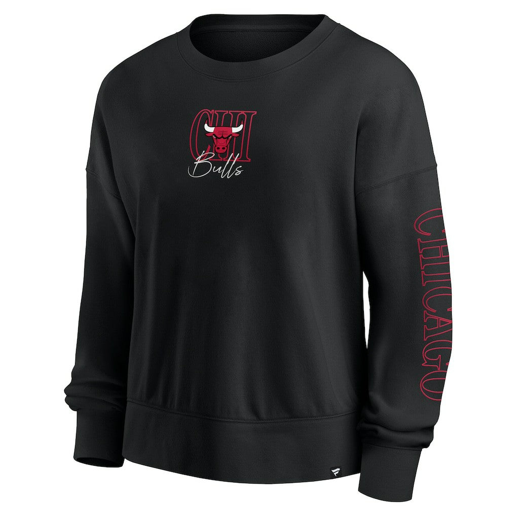 Chicago Bulls Women's Oversized Game Day Pullover Sweatshirt - Black | Fanatics on sale