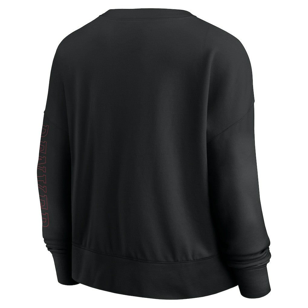 Chicago Bulls Women's Oversized Game Day Pullover Sweatshirt - Black | Fanatics on sale