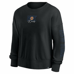 New York Knicks Women's Oversized Game Day Pullover Sweatshirt - Black | Fanatics cheap