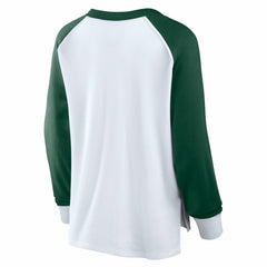 Milwaukee Bucks Women's Open Lane Waffle Long Sleeve V-Neck T-Shirt - White | Fanatics sale