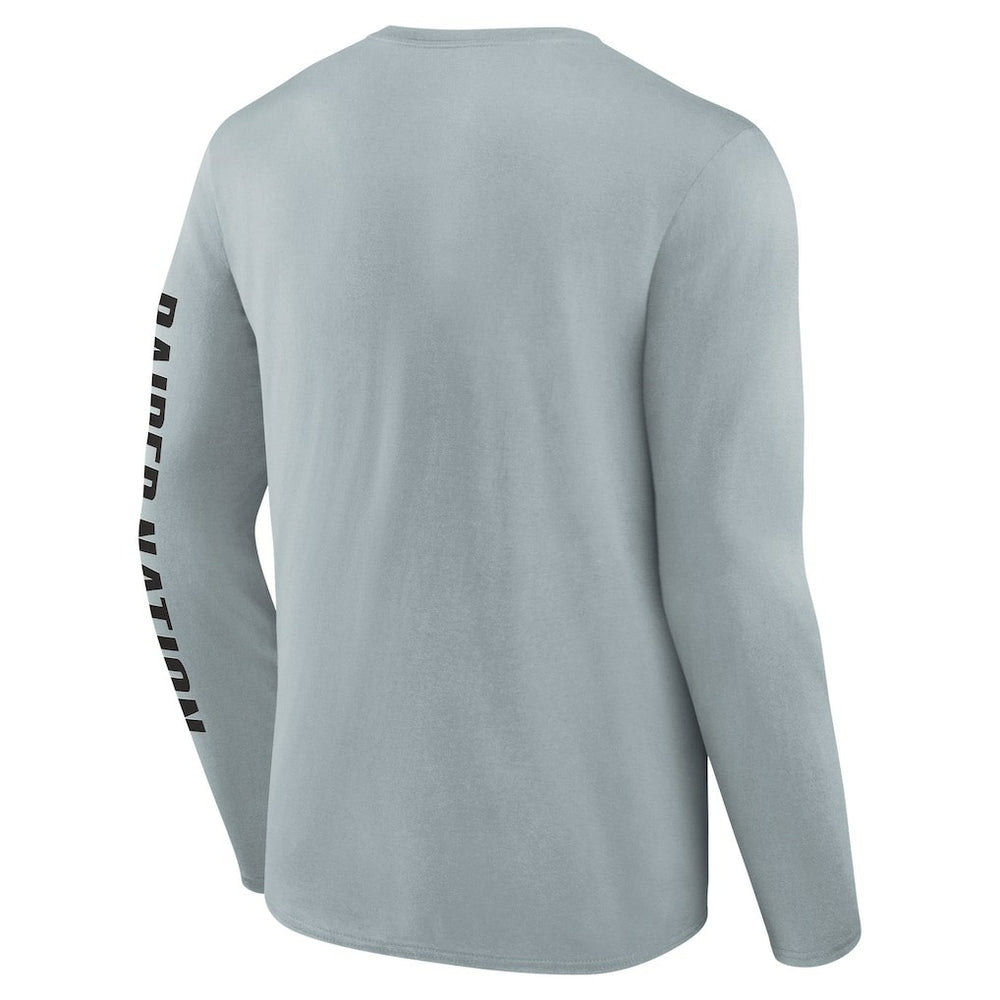 Las Vegas Raiders Vision Long Sleeve T-Shirt - Gray on sale