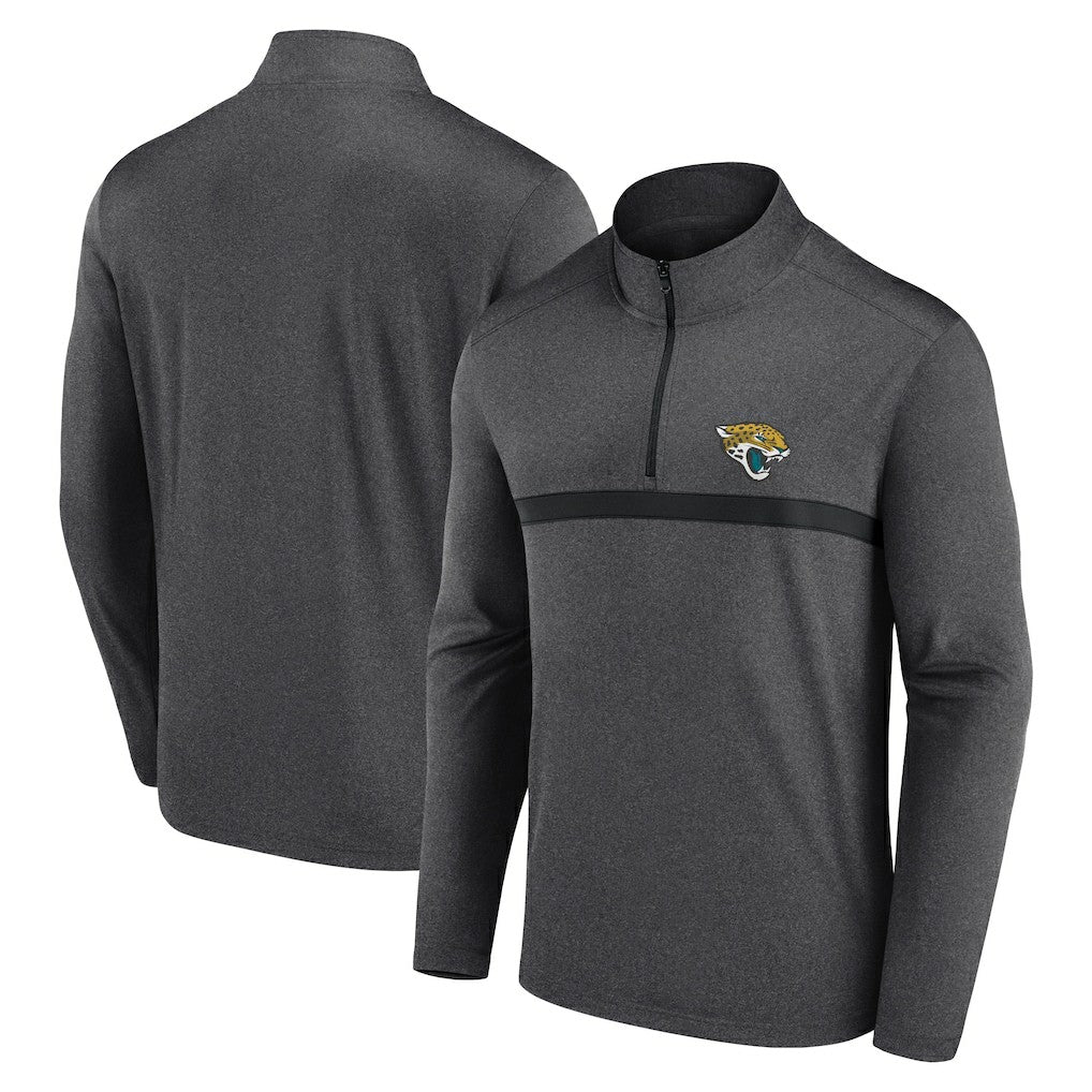 Jacksonville Jaguars Head-to-Head Quarter-Zip Pullover - Charcoal sale