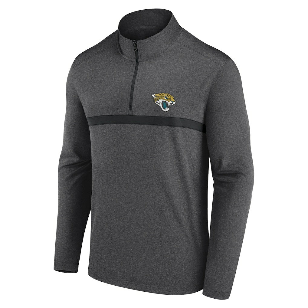 Jacksonville Jaguars Head-to-Head Quarter-Zip Pullover - Charcoal sale
