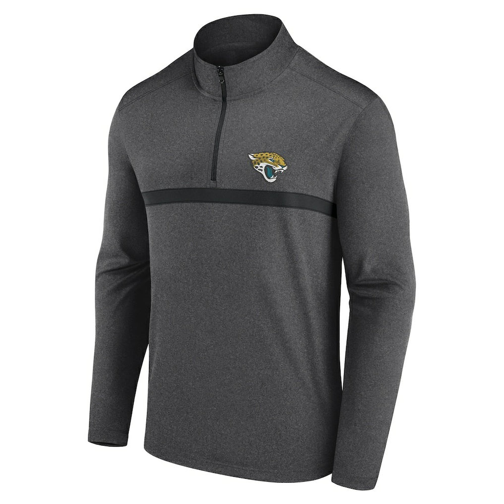 Jacksonville Jaguars Head-to-Head Quarter-Zip Pullover - Charcoal sale