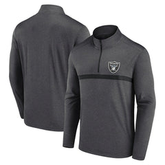 Las Vegas Raiders Head-to-Head Quarter-Zip Pullover - Charcoal sale