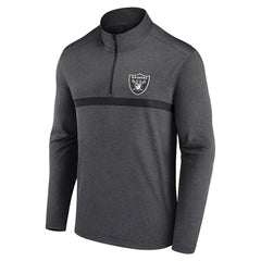 Las Vegas Raiders Head-to-Head Quarter-Zip Pullover - Charcoal sale