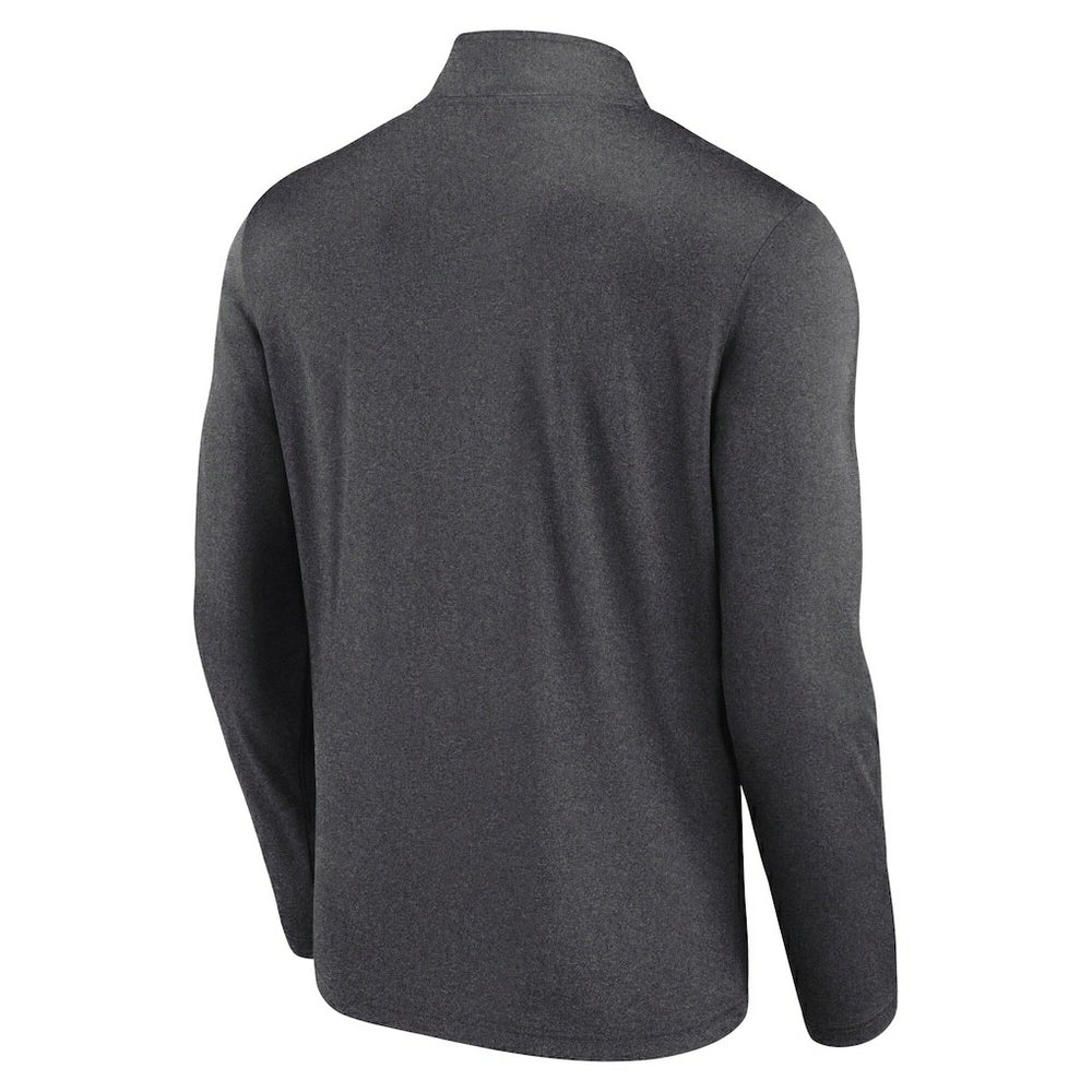 Las Vegas Raiders Head-to-Head Quarter-Zip Pullover - Charcoal sale