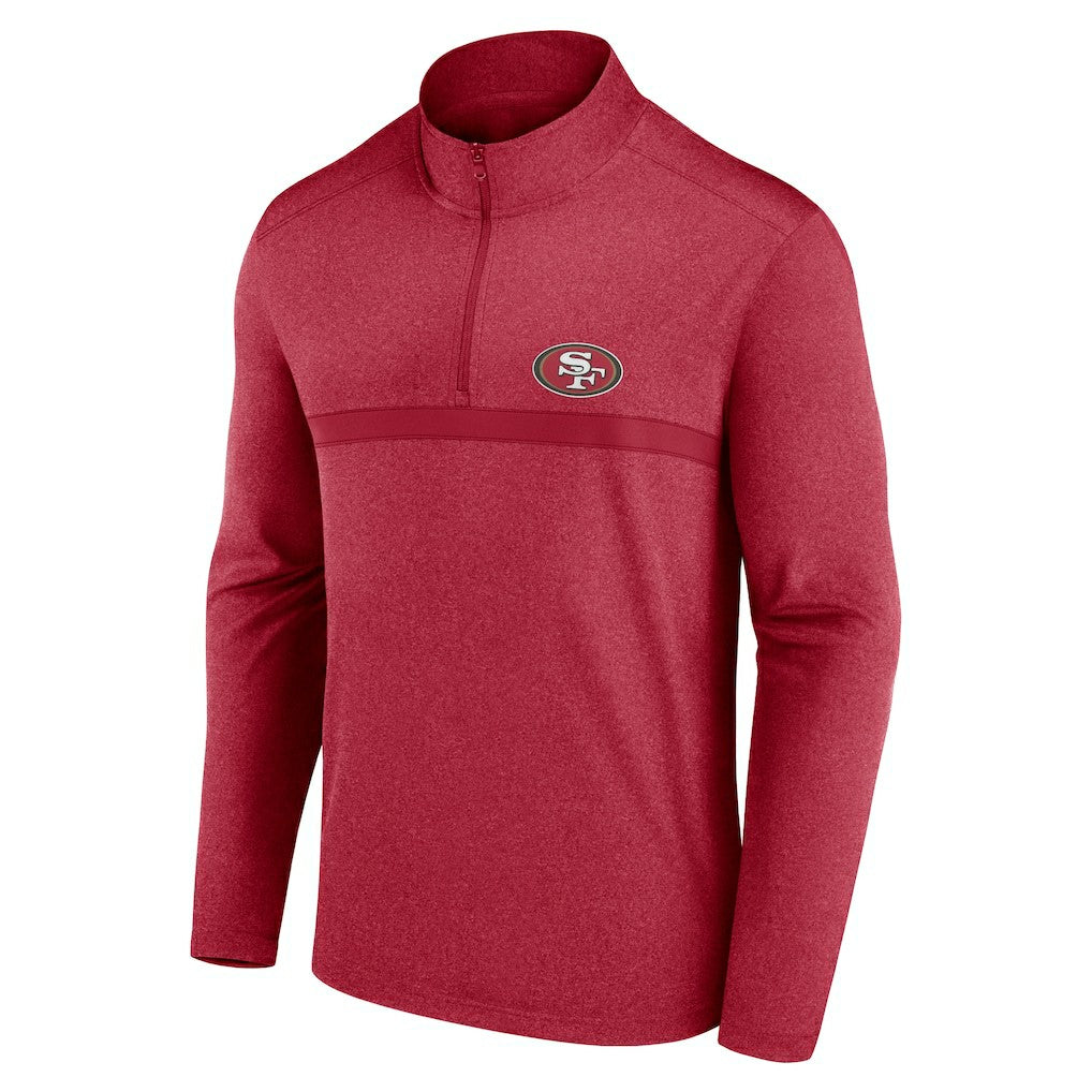 San Francisco 49ers Head-to-Head Quarter-Zip Pullover - Scarlet on sale