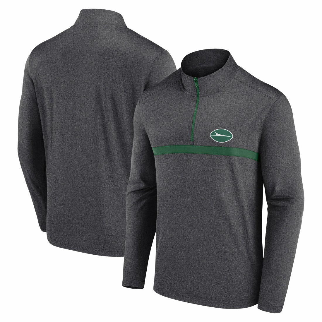 New York Jets Head-to-Head Quarter-Zip Pullover - Heather Charcoal outlet