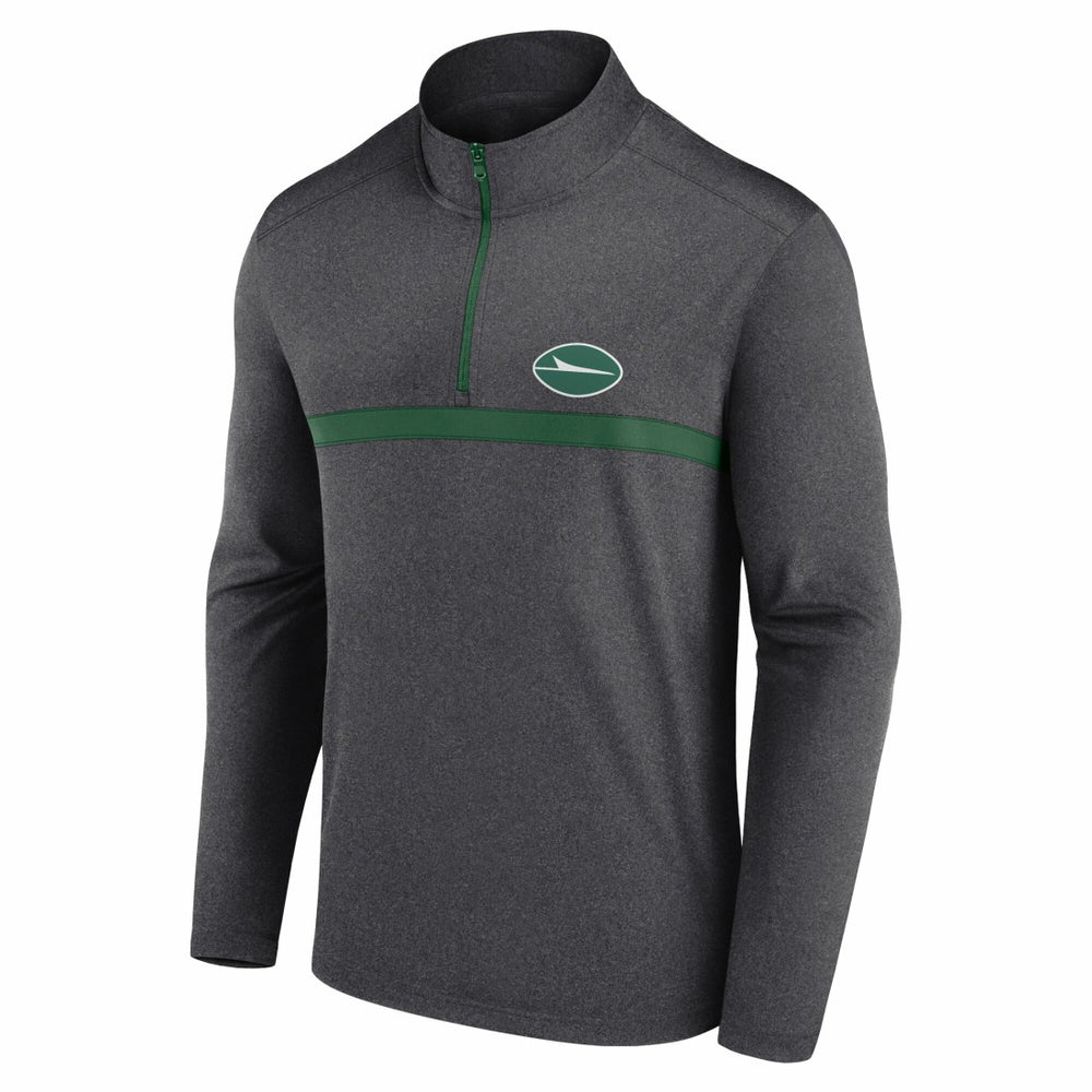 New York Jets Head-to-Head Quarter-Zip Pullover - Heather Charcoal outlet