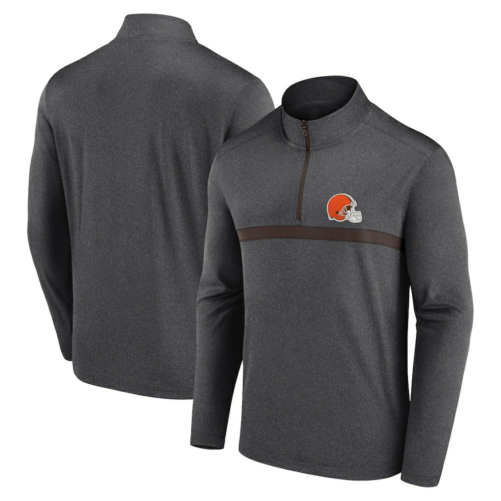 Cleveland Browns Head-to-Head Quarter-Zip Pullover - Charcoal online