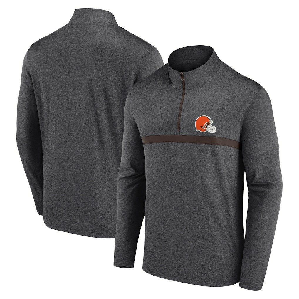 Cleveland Browns Head-to-Head Quarter-Zip Pullover - Charcoal online