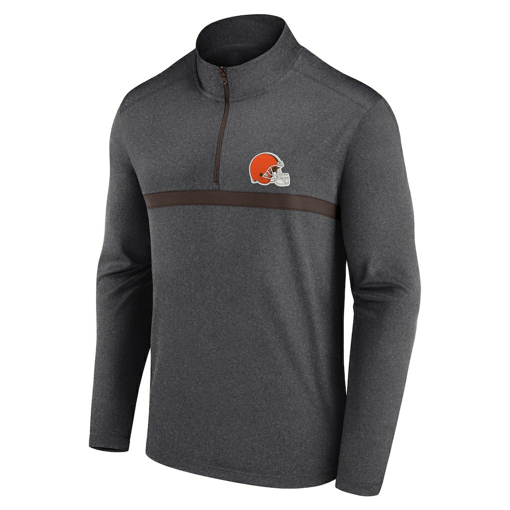 Cleveland Browns Head-to-Head Quarter-Zip Pullover - Charcoal online