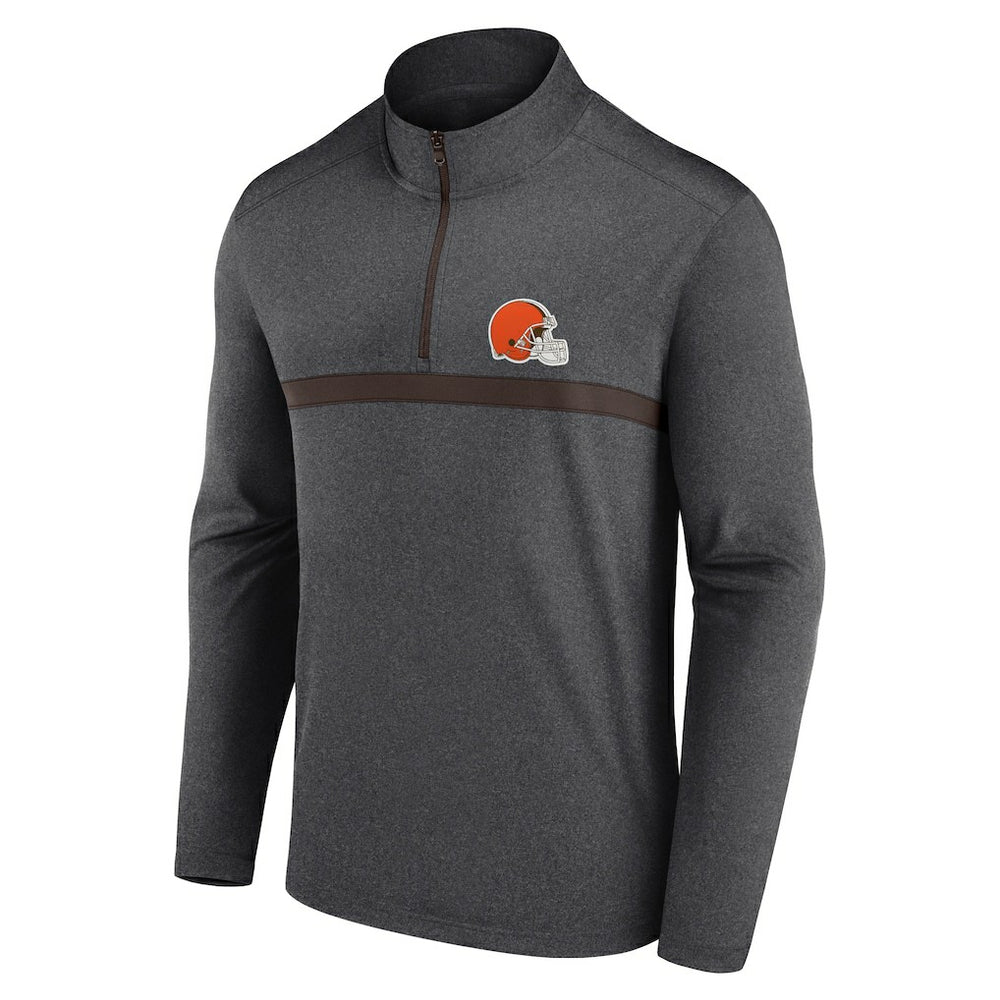 Cleveland Browns Head-to-Head Quarter-Zip Pullover - Charcoal online