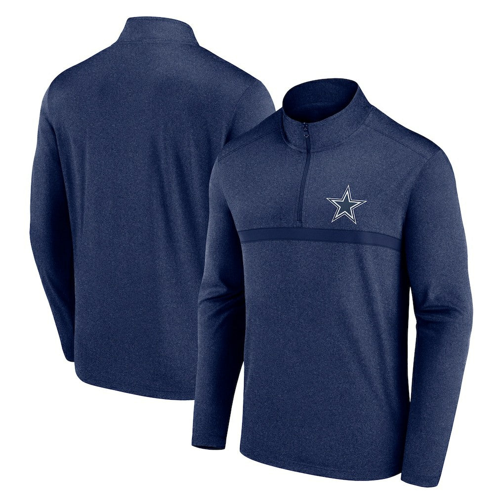 Dallas Cowboys Head-to-Head Quarter-Zip Pullover - Navy discount