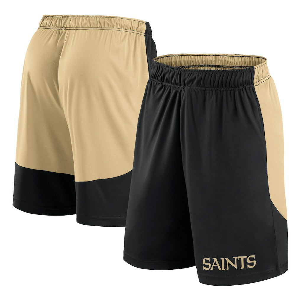 New Orleans Saints Launch Shorts - Black/Gold cheap
