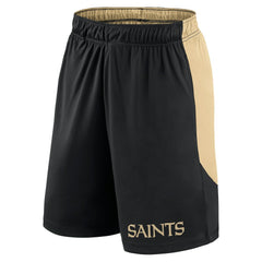 New Orleans Saints Launch Shorts - Black/Gold cheap
