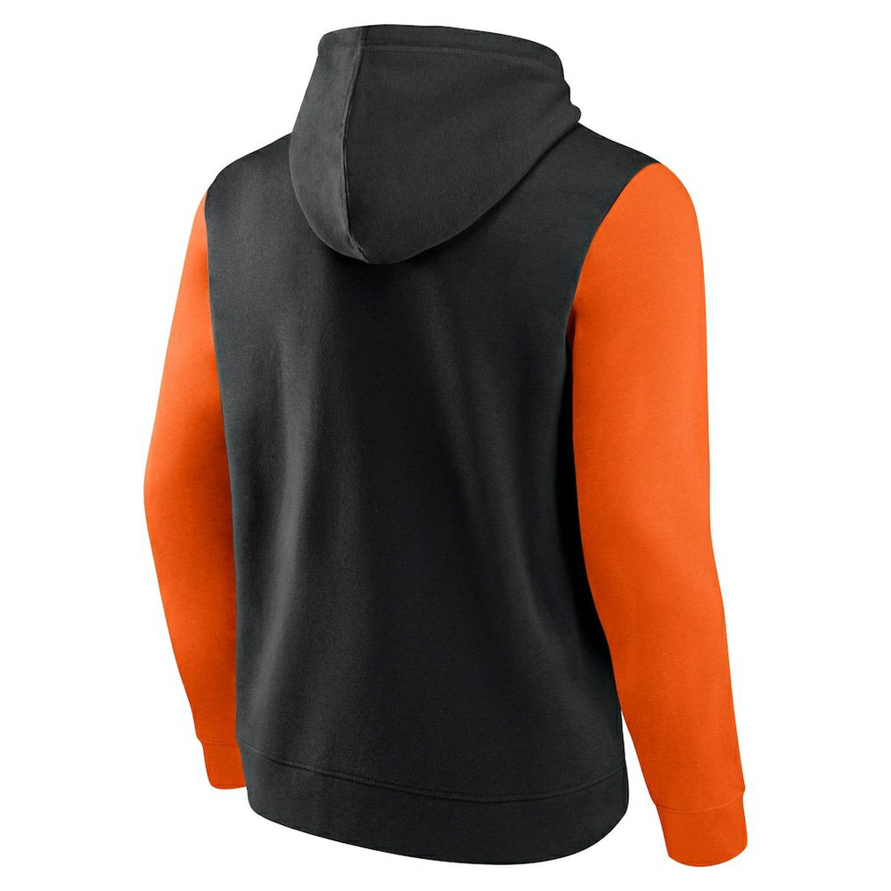 Cincinnati Bengals Outline Pullover Hoodie - Black/Orange discount