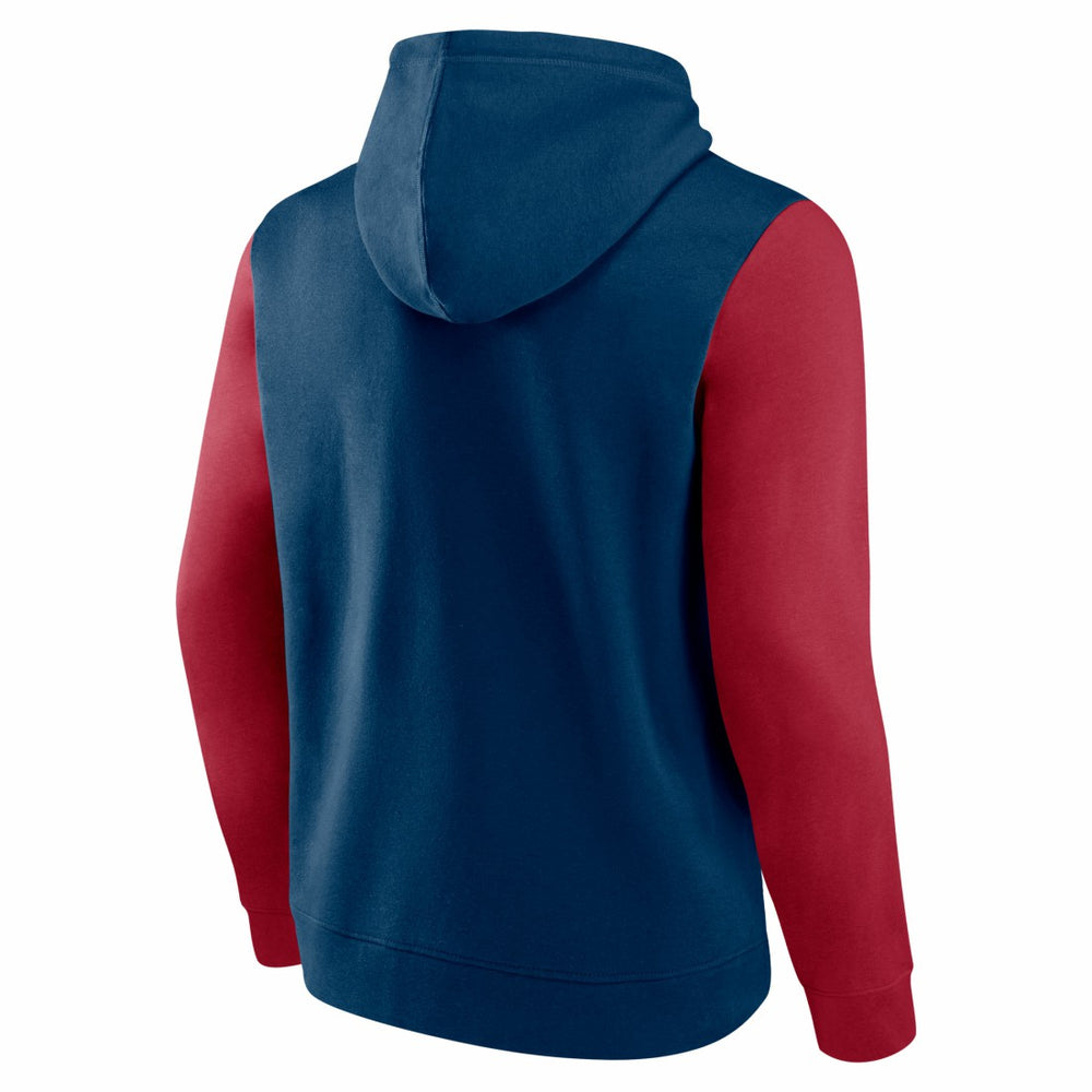 Houston Texans Outline Pullover Hoodie - Navy/Red outlet