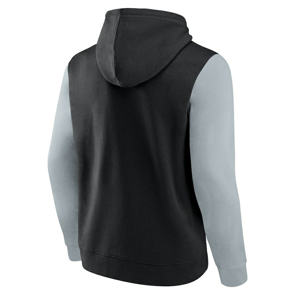 Las Vegas Raiders Outline Pullover Hoodie - Black/Silver cheap
