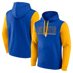 Los Angeles Rams Outline Pullover Hoodie - Royal/Gold for sale