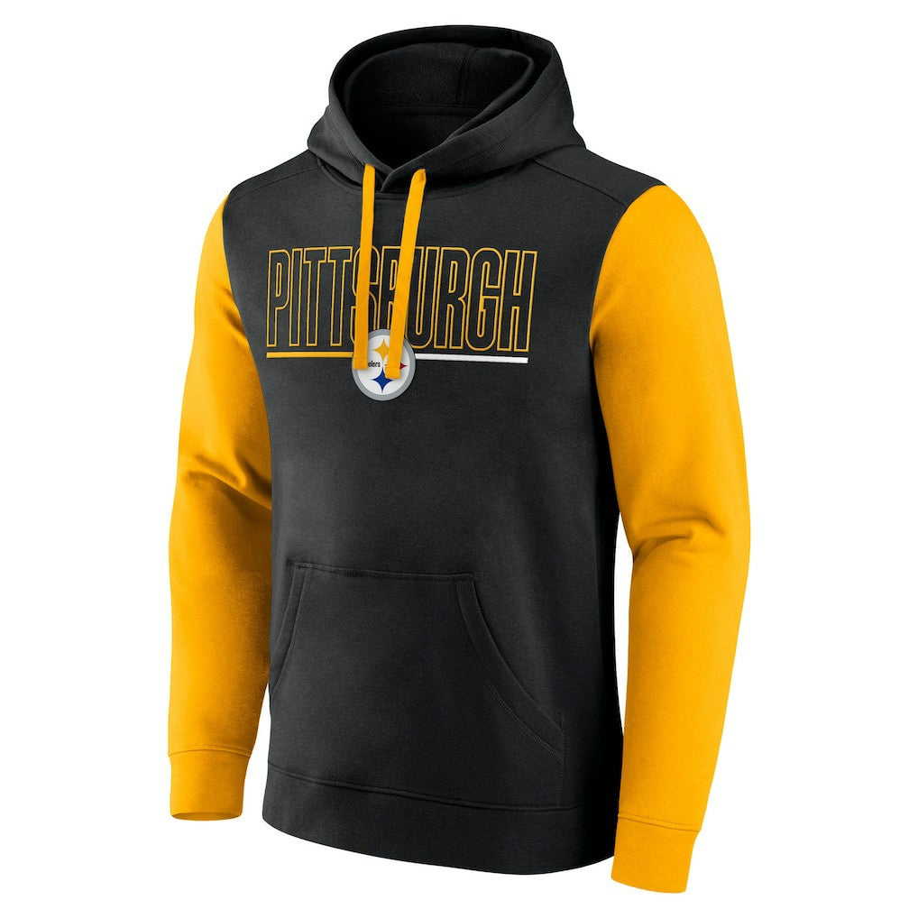 Pittsburgh Steelers Outline Pullover Hoodie - Black/Gold online