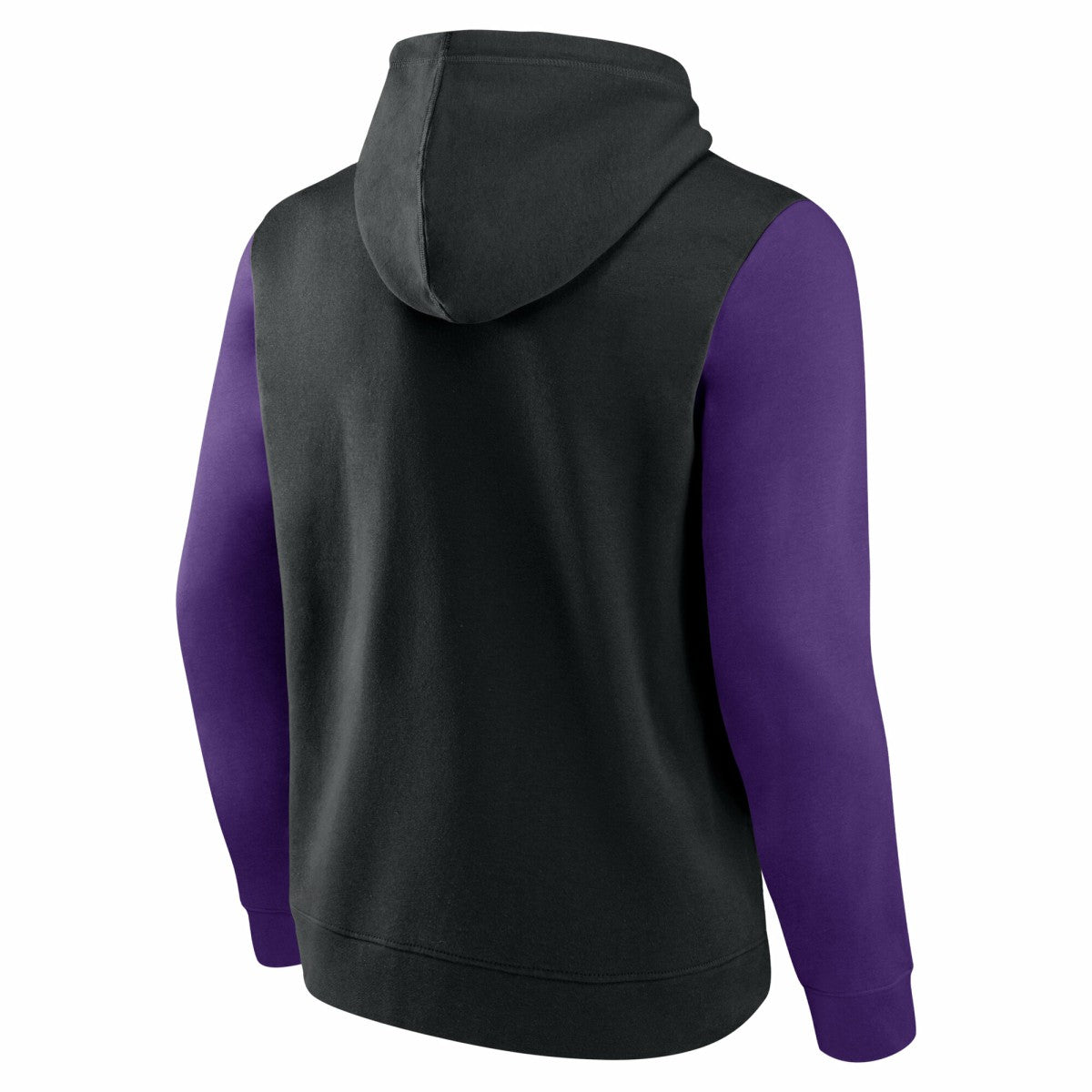 Sacramento Kings Logo Athletic Outline Colorblock Pullover Hoodie - Black on sale