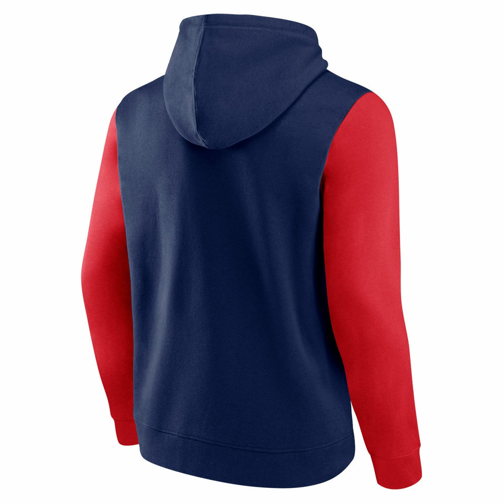 Washington Wizards Logo Athletic Outline Colorblock Pullover Hoodie - Navy discount