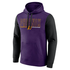 Phoenix Suns Logo Athletic Outline Colorblock Pullover Hoodie sale - Purple sale