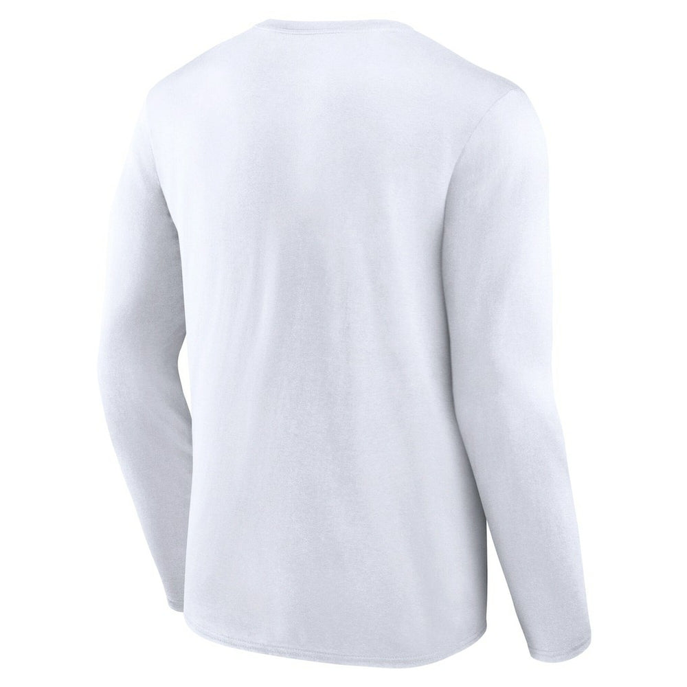 Brooklyn Nets Logo Athletic Vision Long Sleeve T-Shirt - White outlet