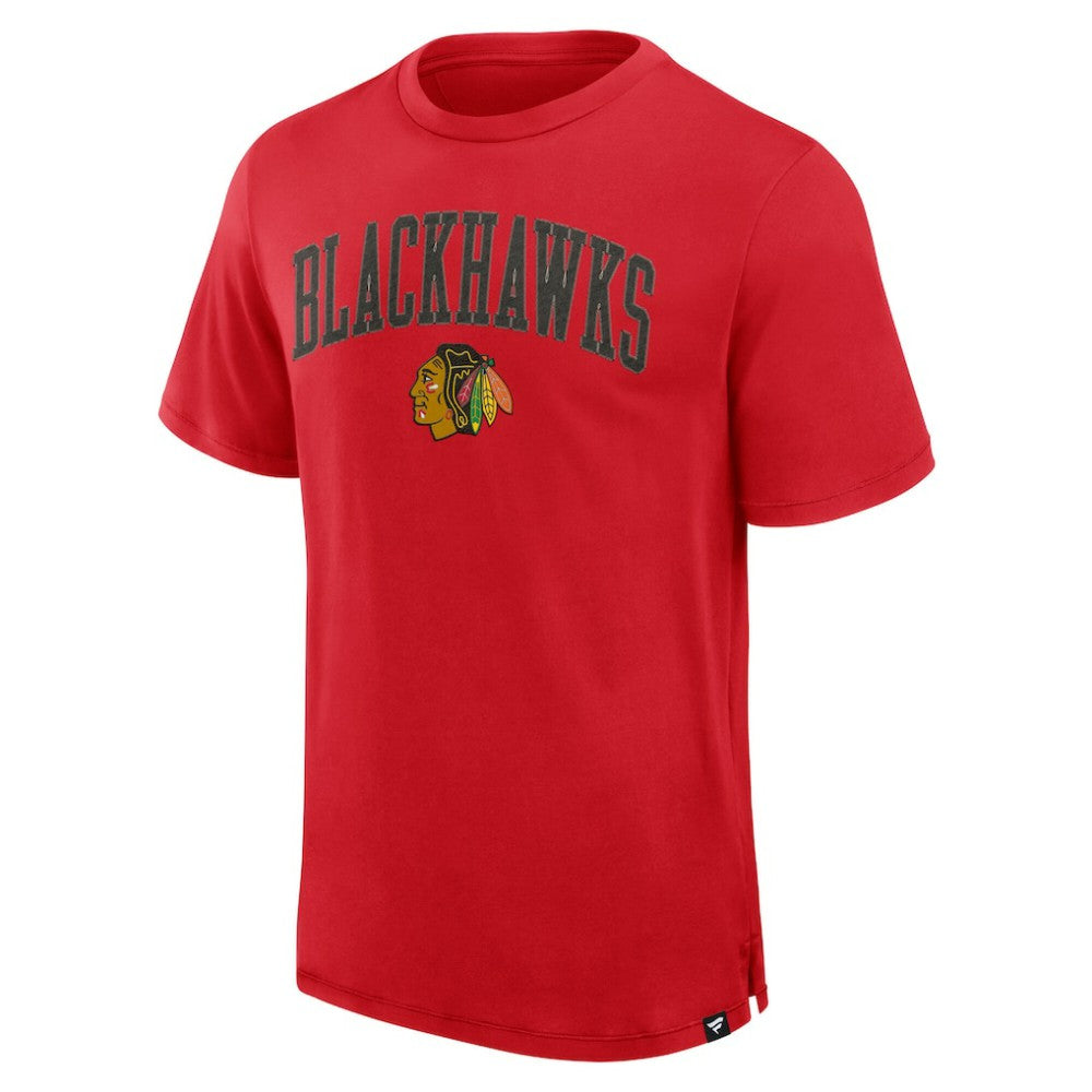 Chicago Blackhawks Fanatics Elevated Pima T-Shirt Red