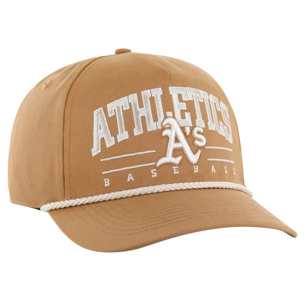Athletics Neutral Roscoe Rope Hitch Adjustable Hat - Brown | 47 brand