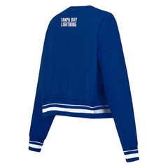 Tampa Bay Lightning Pro Standard Women's Area Code Cropped Pullover Sweatshirt Blue