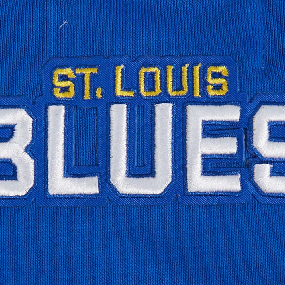 St. Louis Blues Pro Standard Women's Area Code Cropped Pullover Sweatshirt Blue