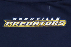 Nashville Predators Pro Standard Women's Area Code Cropped Pullover Sweatshirt Navy