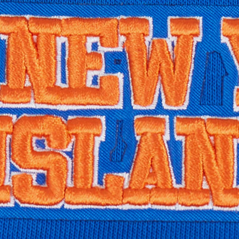 New York Islanders Pro Standard Women's Area Code Cropped Pullover Sweatshirt Royal