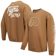 Philadelphia Flyers Pro Standard Paint the City Pullover Sweatshirt Brown