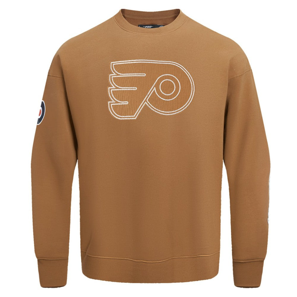 Philadelphia Flyers Pro Standard Paint the City Pullover Sweatshirt Brown